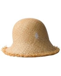 Prada - Logo-Embroidered Hat - Lyst