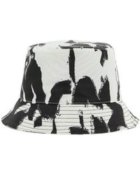 McQueen - Painterly-Print Bucket Hat - Lyst