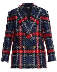 Balmain - Tweed Blazer With Lurex Thread - Lyst