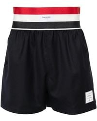 Thom Browne - Logo-Patch Shorts - Lyst
