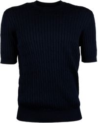 Peserico - Crewneck Ribbed Jumper - Lyst