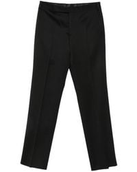 Lardini - Pressed-Crease Straight-Leg Trousers - Lyst
