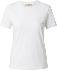 Twinset - Heart-Appliqué T-Shirt - Lyst