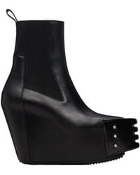 Rick Owens - Temple Grilled Wedge Beatle Chelsea Boots - Lyst