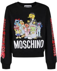 Moschino - Round-Necked Logo Sweater - Lyst