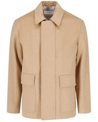 Lardini - Hidden-Placket Short Coat - Lyst
