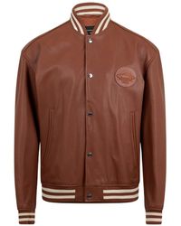 BOSS - Morlops Leather Jacket - Lyst