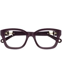 Chloé - Chloé Eyewear Square-Frame Glasses - Lyst