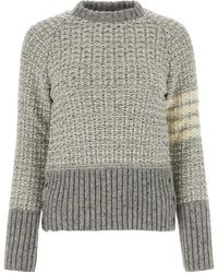 Thom Browne - 4-Bar Crewneck Jumper - Lyst