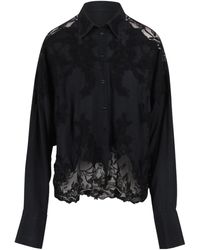 Ermanno Scervino - Sheer Floral Embroidered Shirt - Lyst