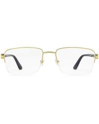 Cartier - Rectangular Frame Glasses - Lyst