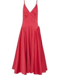 TOVE - Solene Cotton-Blend Midi Dress - Lyst