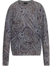 Etro - Paisley Patterned Crewneck Jumper - Lyst