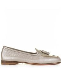 Santoni - Tassel Detailed Loafers - Lyst