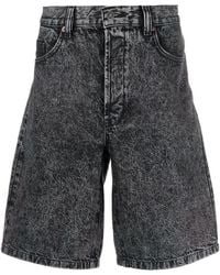 DIESEL - High-Waist Denim Shorts - Lyst