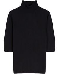 Max Mara - High-Neck Elbow-Sleeve Sweater - Lyst
