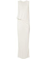 Jacquemus - La Robe Peplo Longue Draped Long Dress - Lyst