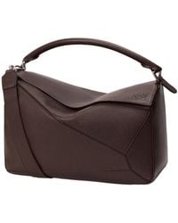 Loewe - Logo Embossed Top Handle Bag - Lyst