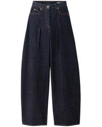 Jacquemus - High-Waisted Curved Leg Jeans - Lyst