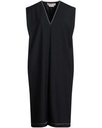 Marni - Midnight Midi Dress Virgin Wool - Lyst