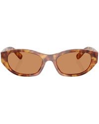Miu Miu - Eyewear Oval-Frame Sunglasses - Lyst