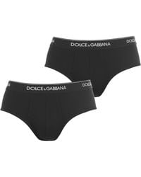 Dolce & Gabbana - Logo Cotton Briefs, 2-Pack - Lyst