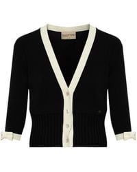 Valentino - V-Neck Button-Up Cardigan - Lyst
