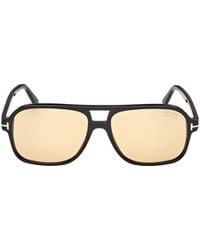 Tom Ford - Double Beam Pilot Sunglasses - Lyst