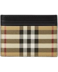 Burberry - Check-Print Card Holder - Lyst