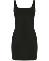 Entire studios - Square-Neck Mini Dress - Lyst