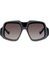 Loewe - Shield Frame Sunglasses - Lyst