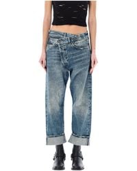 R13 - Asymmetrical Jeans - Lyst