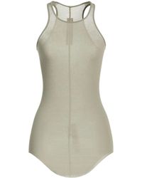 Rick Owens - Solid-Color Ribbed Sleeveless Vest - Lyst