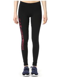 EA7 - Logo Details Leggings - Lyst