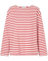 Matteau - Breton Striped Cotton-Jersey T-Shirt - Lyst