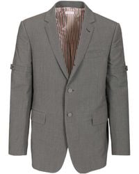 Thom Browne - Wide Shoulder Seersucker Blazer - Lyst