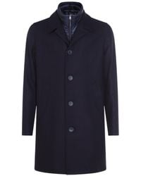 Herno - Single Breasted Long Coat - Lyst