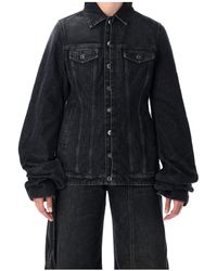 Jean Paul Gaultier - Button-Down Denim Jacket - Lyst