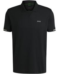 BOSS - Boss Modern Placket Stretch Mesh Polo Shirt - Lyst