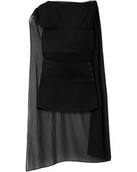Proenza Schouler - Aurora Asymmetrical Shirt With Shawl Effect - Lyst