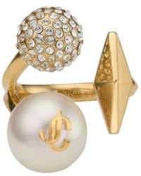 Jimmy Choo - Multi-Charm Ring - Lyst