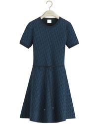 Dior - Short Flared Dress With Belt - Lyst