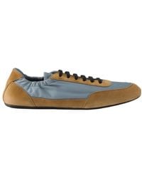 Prada - Suede And Re-Nylon Collapse Sneakers - Lyst