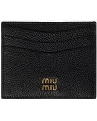 Miu Miu - Leather Card Holder - Lyst