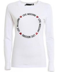 Moschino - Logo Long-Sleeved T-Shirt - Lyst