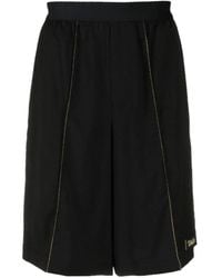 we11done - Contrast-Stitching Track Shorts - Lyst