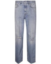 Haikure - Distressed Straight Leg Jeans - Lyst