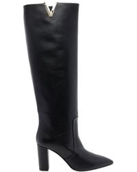 Via Roma 15 - V Logo Knee-High Boots - Lyst