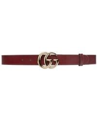 Gucci - Logo Plaque Belt - Lyst