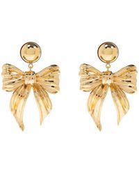 Dolce & Gabbana - Bow Shaped Clip On Earrings - Lyst